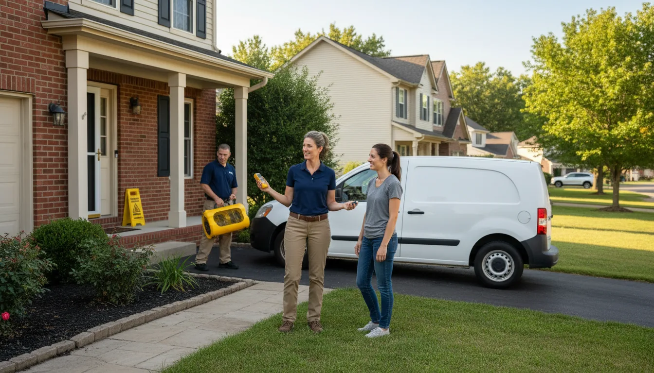 Water restoration image for Water Damage & Restoration Services in Farmland, IN